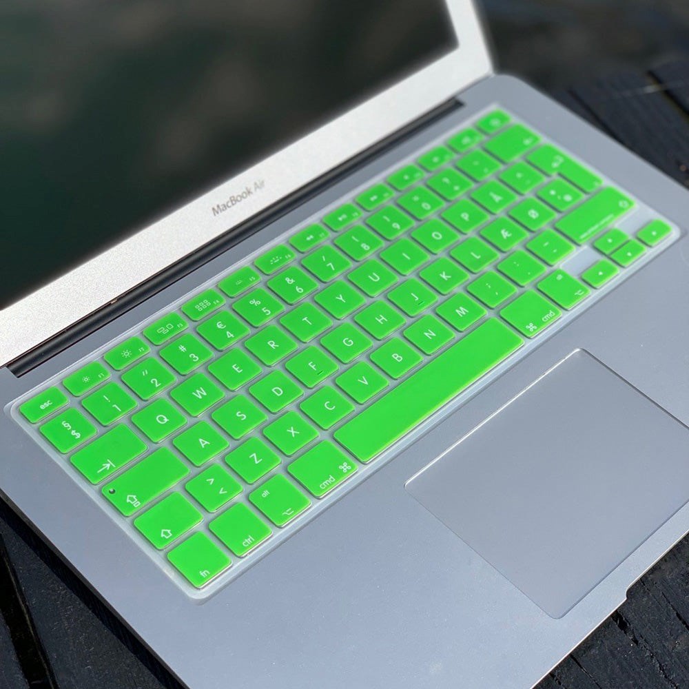 Philbert MacBook Pro 17" / Pro 15" Retina / Pro 15" / Pro 13" Retina / Pro 13" / Air 13" / Air 11" Keyboard Cover m. Dansk Tastatur - Grøn