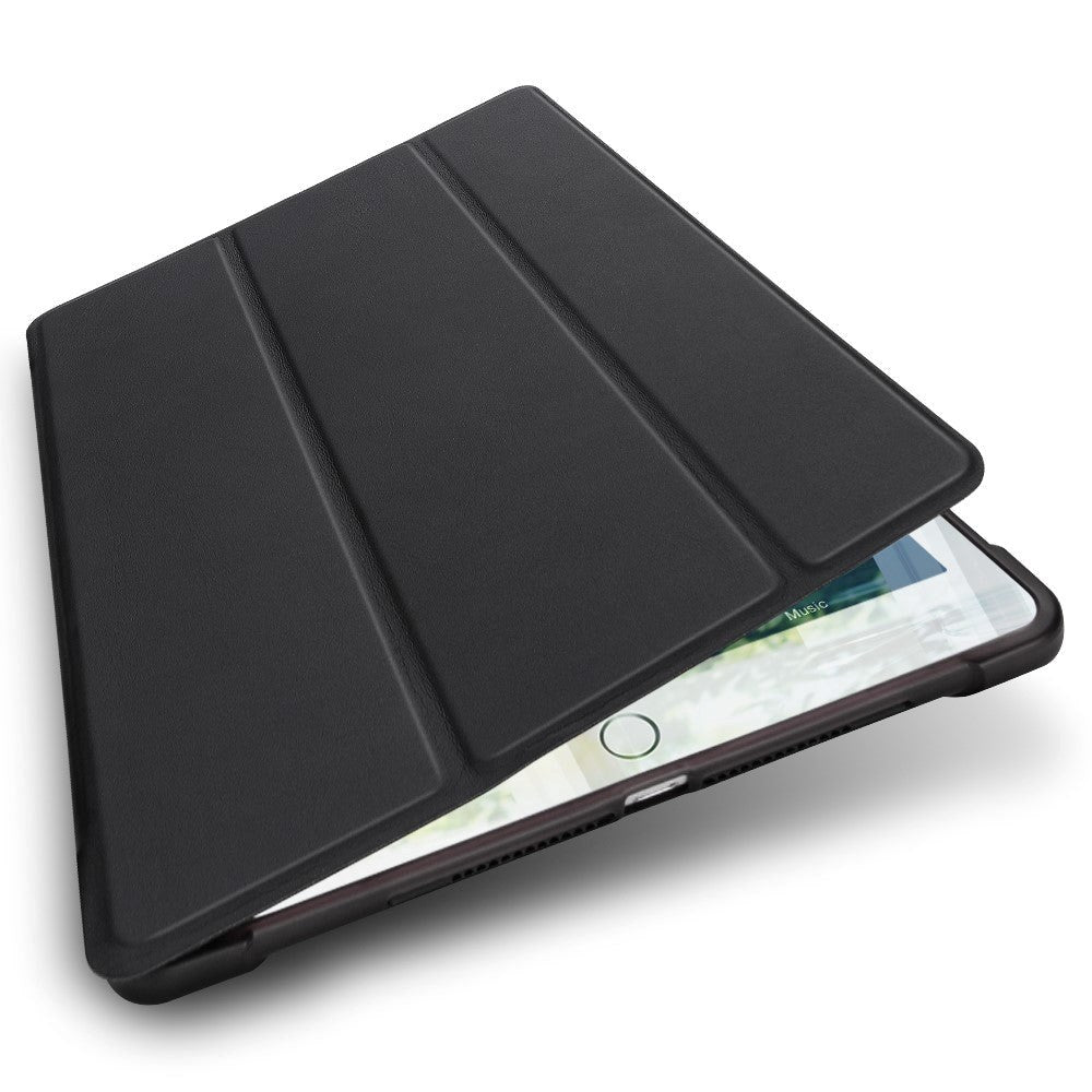 iPad 9.7 (2018-2017) / iPad Air / iPad Air 2 Tri-Fold Læder Cover m. Apple Pencil Holder - Rose Gold