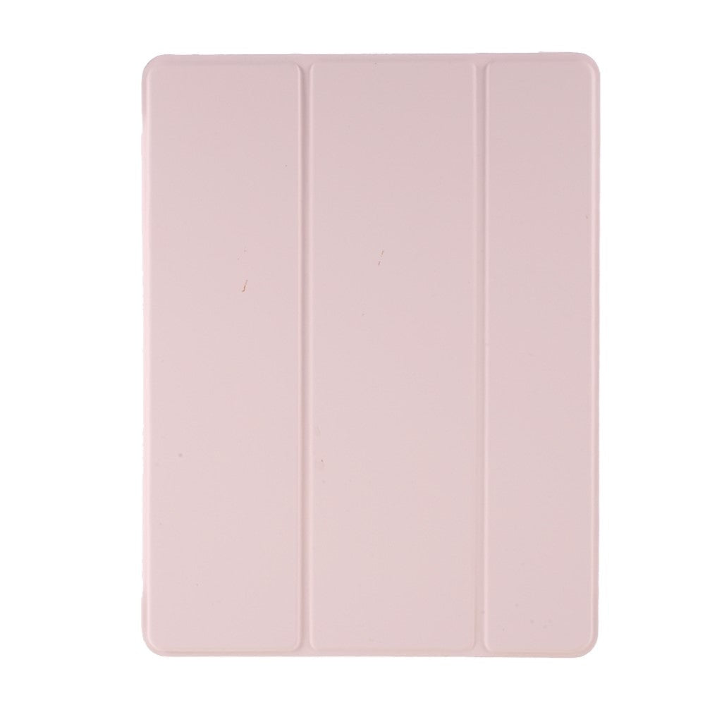 iPad 9.7 (2018-2017) / iPad Air / iPad Air 2 Tri-Fold Læder Cover m. Apple Pencil Holder - Lyserød