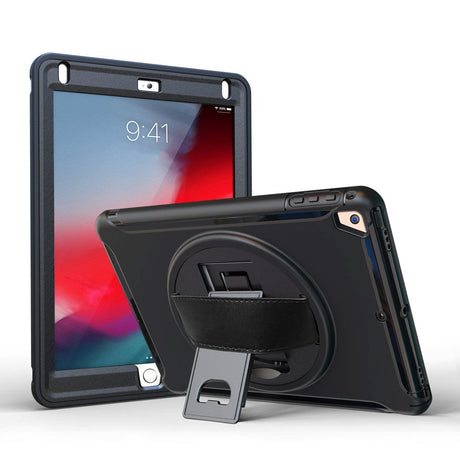 iPad 9.7" Håndværker Cover m. 360 Graders Håndholder & Ståfunktion - Sort