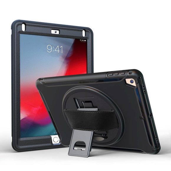 iPad 9.7" Håndværker Cover m. 360 Graders Håndholder & Ståfunktion - Sort
