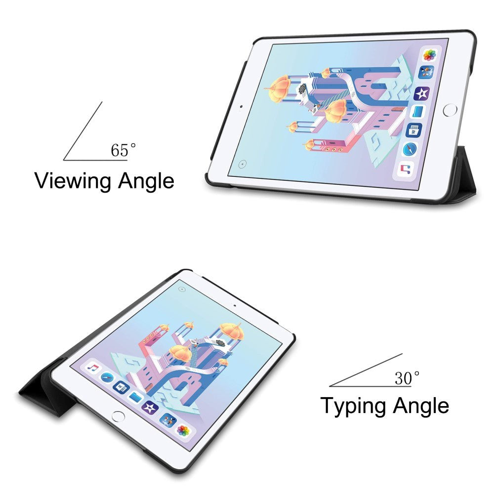 iPad Mini 4 / iPad Mini (2019) - Foldbart Cover m. Ståfunktion - Sort
