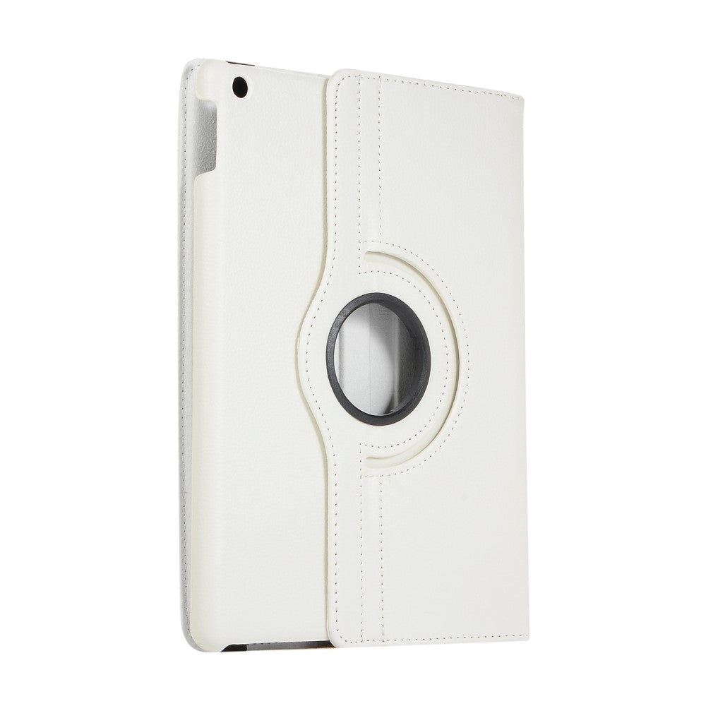iPad 10.2" (2021 / 2020 / 2019) Klassisk Læder Cover m. 360⁰ Ståfunktion - Hvid