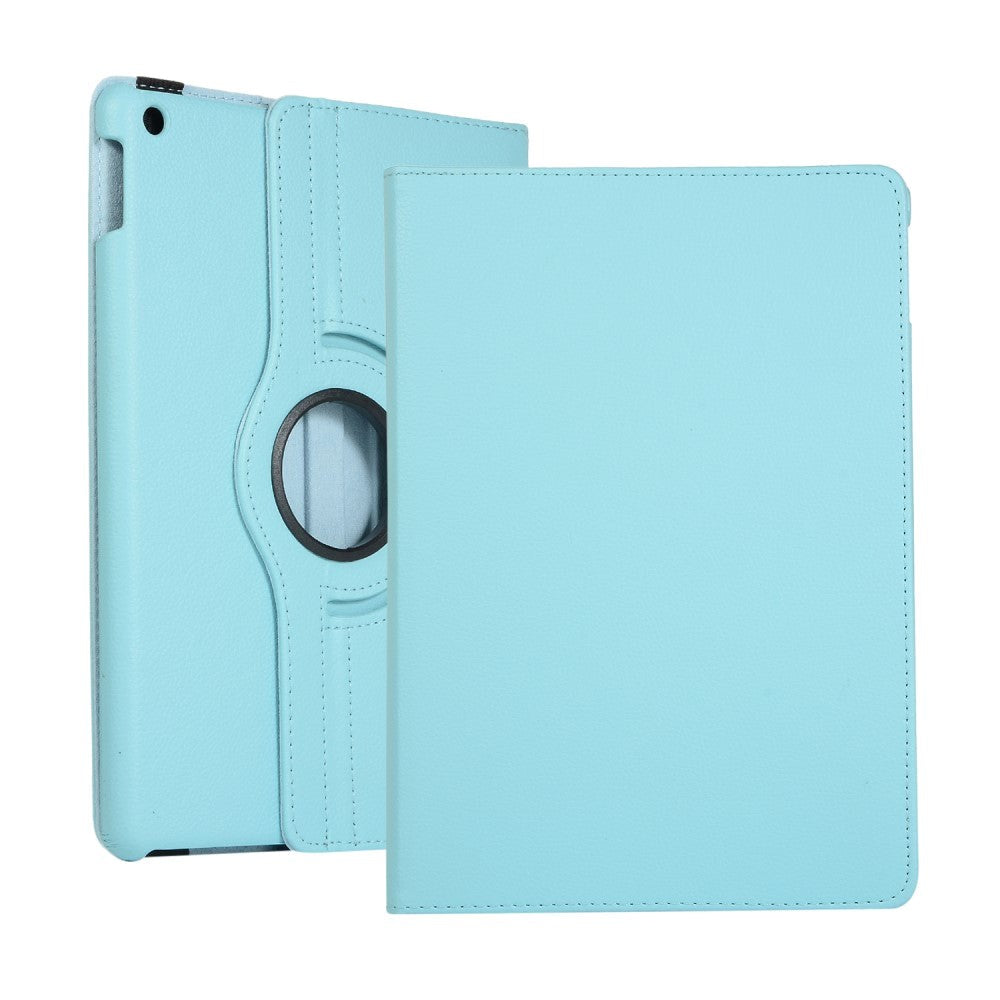 iPad 10.2" (2021 / 2020 / 2019) Klassisk Læder Cover m. 360⁰ Ståfunktion - Lyseblå
