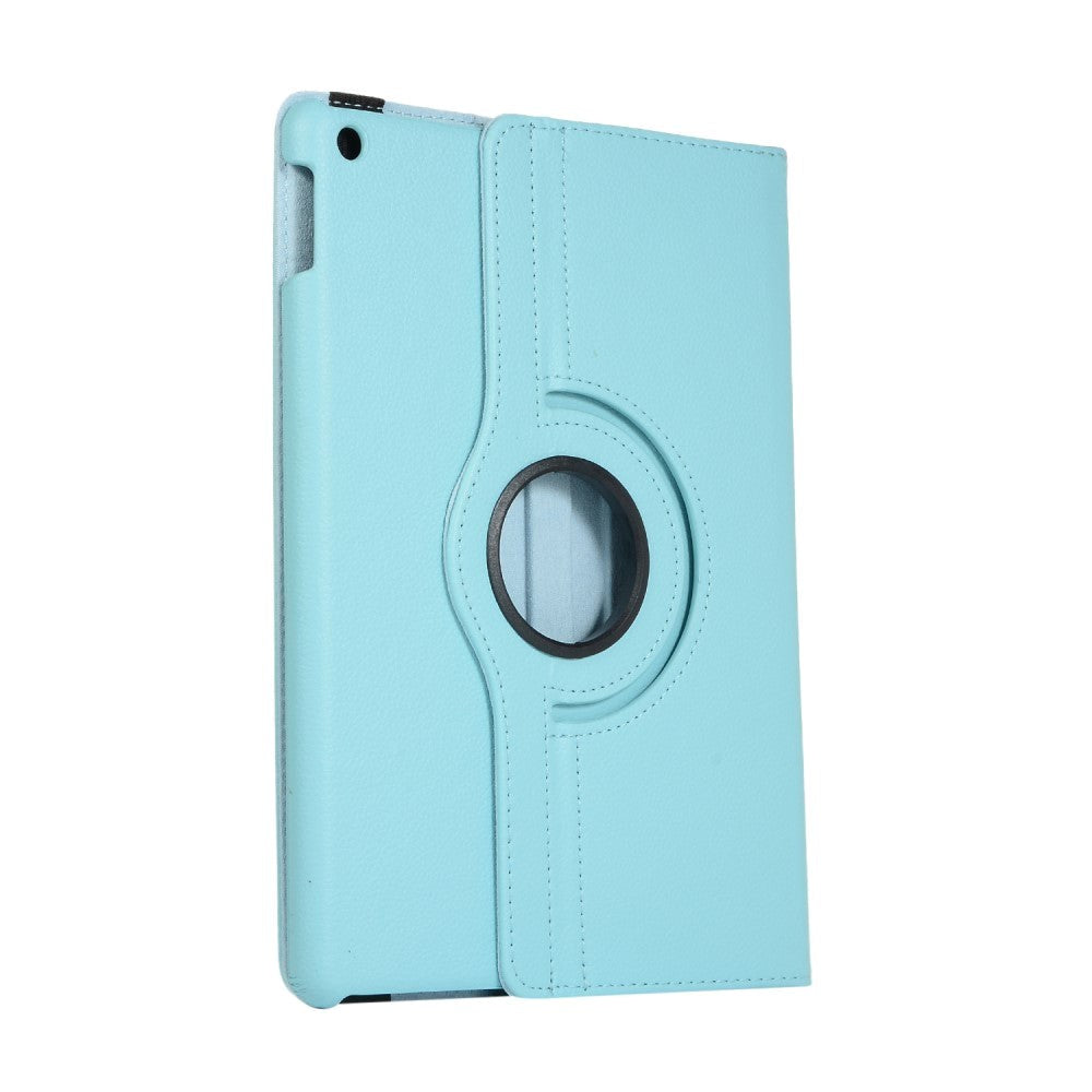 iPad 10.2" (2021 / 2020 / 2019) Klassisk Læder Cover m. 360⁰ Ståfunktion - Lyseblå