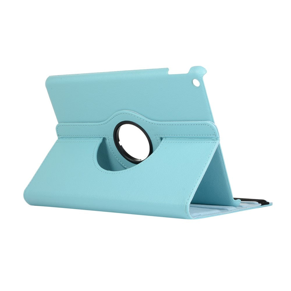 iPad 10.2" (2021 / 2020 / 2019) Klassisk Læder Cover m. 360⁰ Ståfunktion - Lyseblå