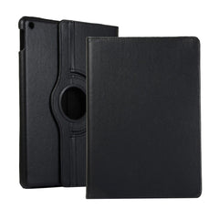 iPad 10.2" (2021 / 2020 / 2019) Klassisk Læder Cover m. 360⁰ Ståfunktion - Sort