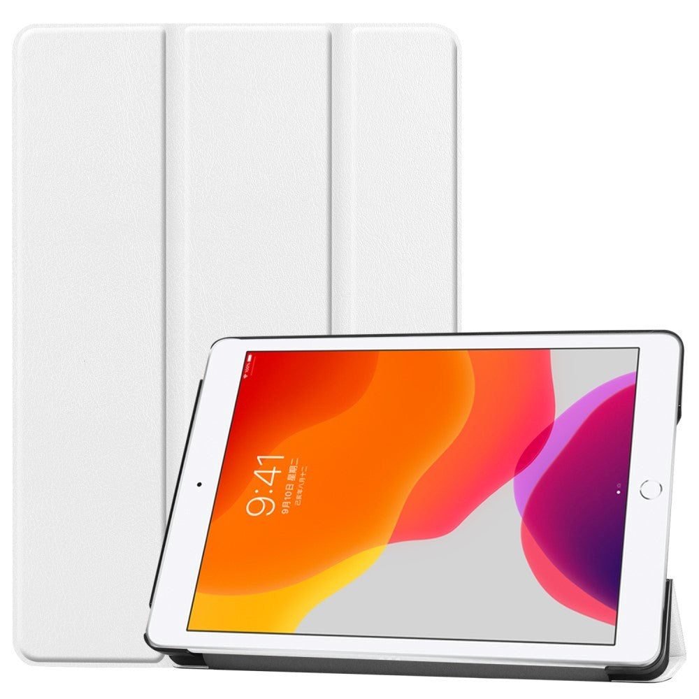 iPad 10.2" (2021 / 2020 / 2019) Tri-Fold Læder Cover - Hvid