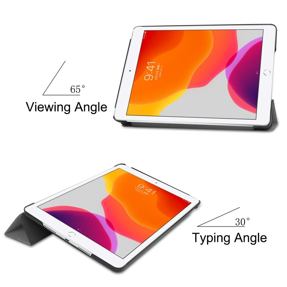 iPad 10.2" (2021 / 2020 / 2019) Tri-Fold Læder Cover - Grå