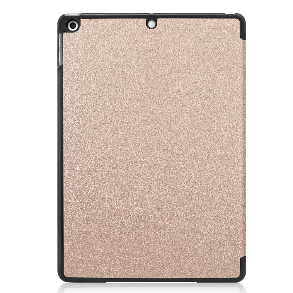 iPad 10.2" (2021 / 2020 / 2019) Tri-Fold Læder Cover - Guld
