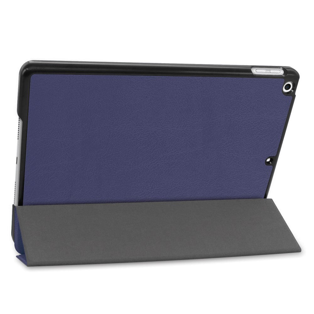 iPad 10.2" (2021 / 2020 / 2019) Tri-Fold Læder Cover - Mørkeblå