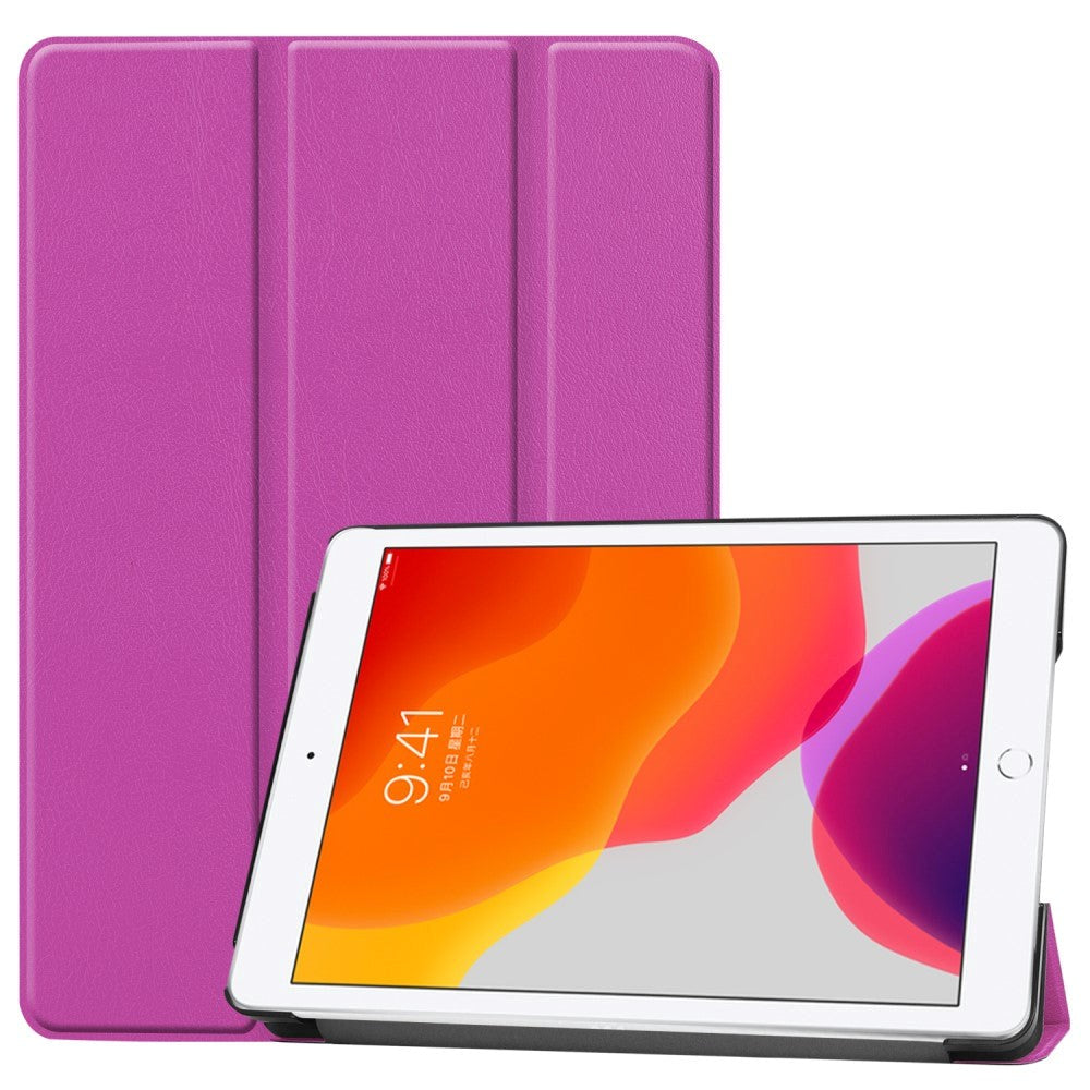 iPad 10.2" (2021 / 2020 / 2019) Tri-Fold Læder Cover - Lilla