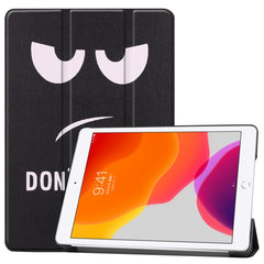 iPad 10.2" (2021 / 2020 / 2019) Læder Cover m. Tri-fold - "Don't Touch Me"