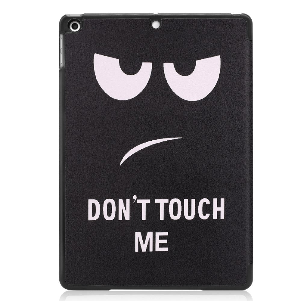 iPad 10.2" (2021 / 2020 / 2019) Læder Cover m. Tri-fold - "Don't Touch Me"
