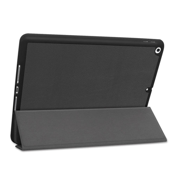 iPad 10.2" (2021 / 2020 / 2019) Læder Cover m. Holder Til Apple Pencil - Sort
