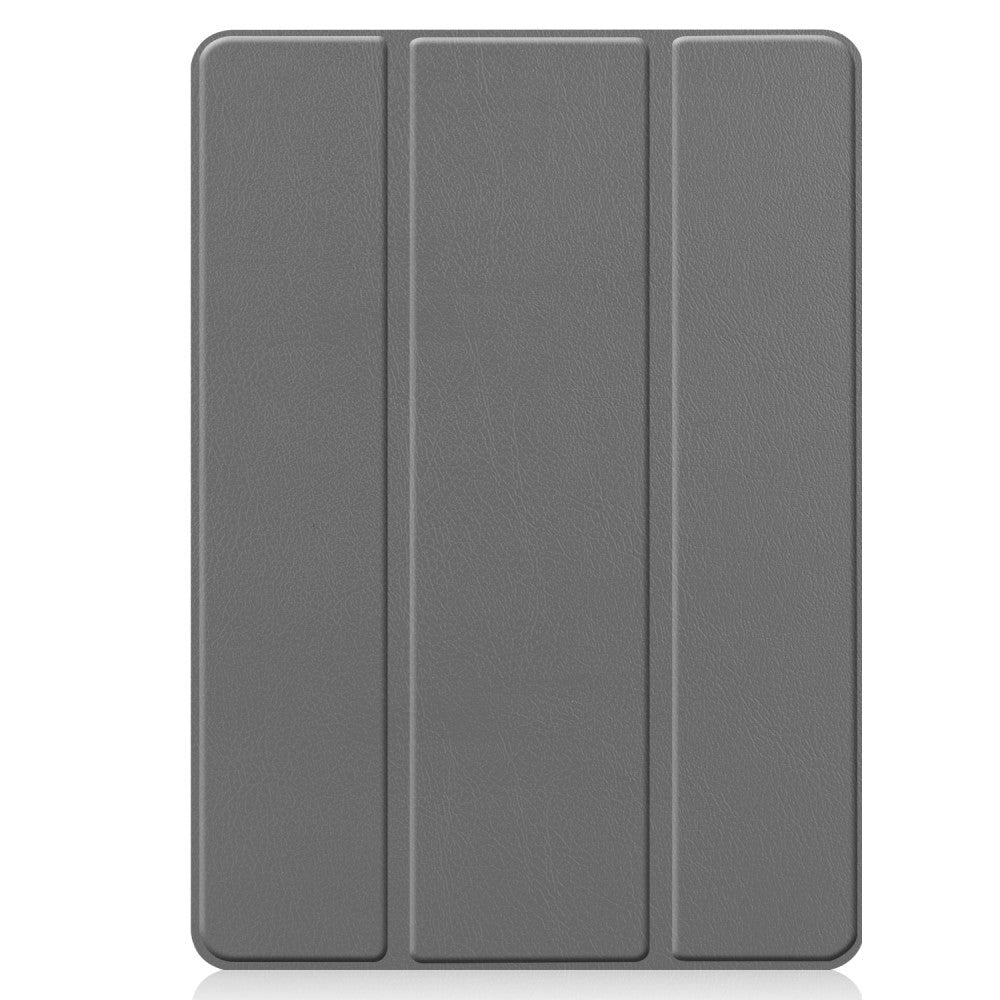 iPad 10.2" (2021 / 2020 / 2019) Læder Cover m. Holder Til Apple Pencil - Grå