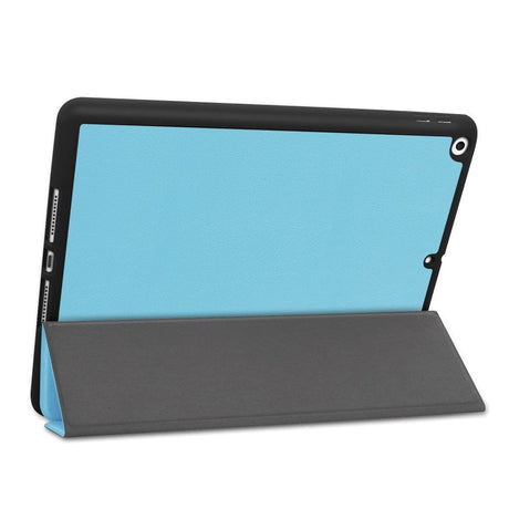 iPad 10.2" (2021 / 2020 / 2019) Læder Cover m. Holder Til Apple Pencil - Lyseblå