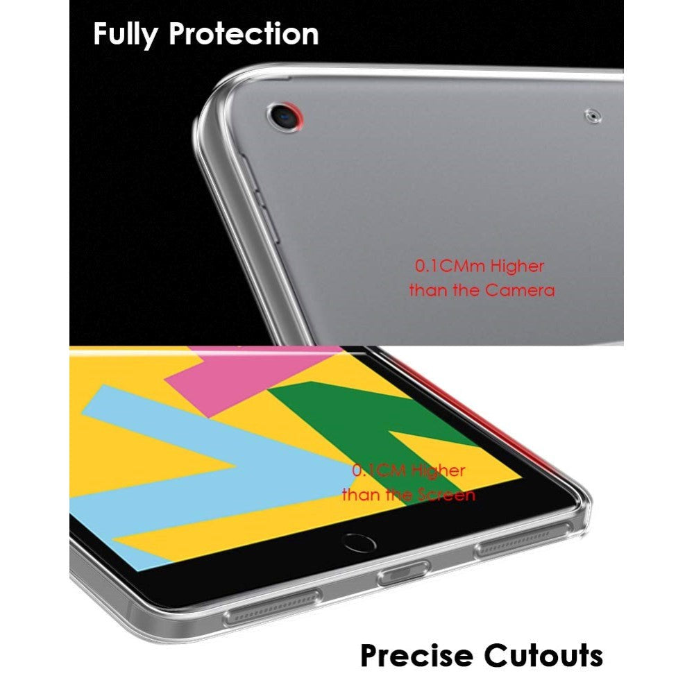 iPad 10.2" (2021 / 2020 / 2019) Fleksibelt Plastik Cover - Gennemsigtig