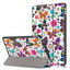 iPad 10.2" (2021 / 2020 / 2019) Læder Cover m. Tri-fold - Farverige Sommerfugle & Blomster