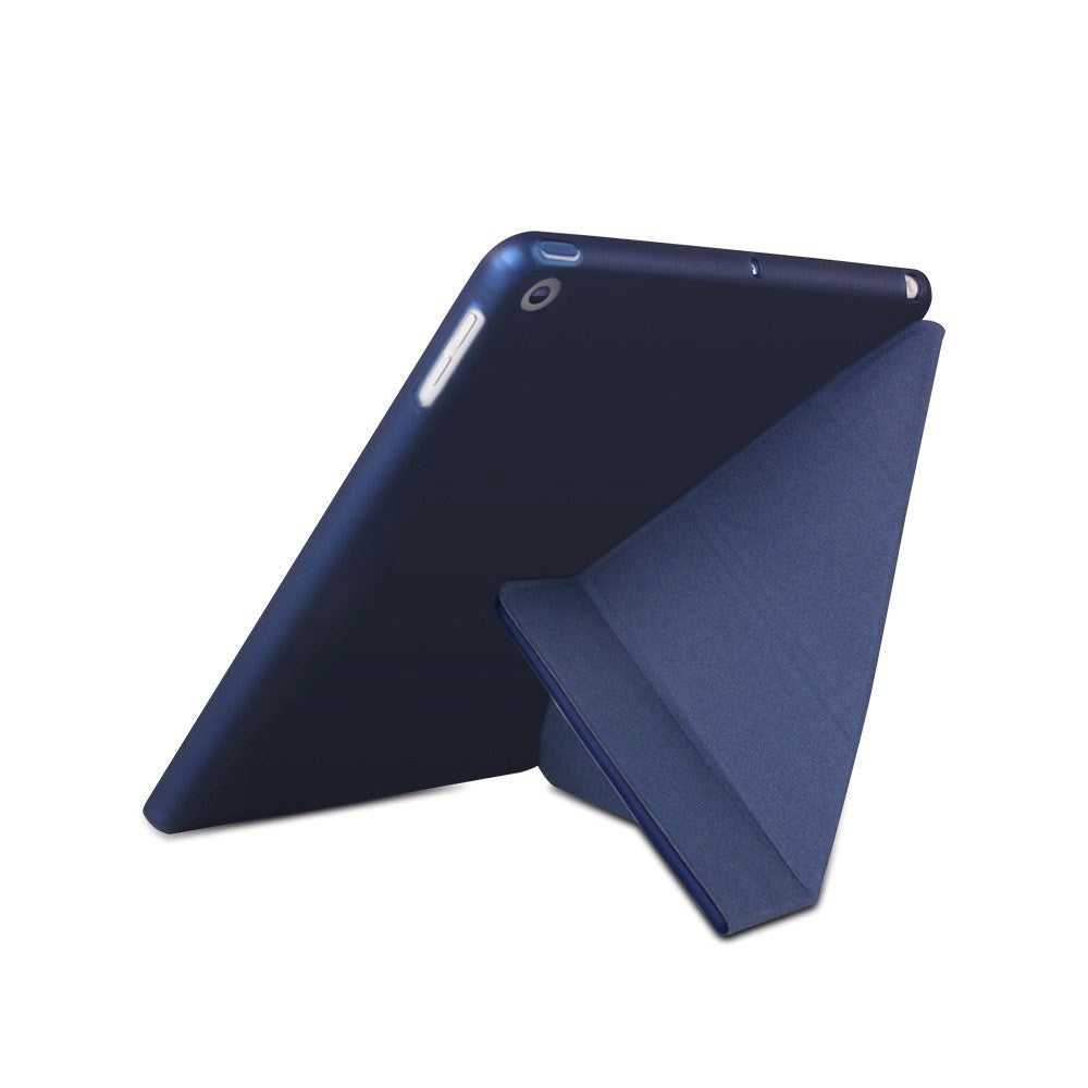 iPad 10.2" (2021 / 2020 / 2019) Cover - Fleksibelt Origami Cover - Mørkeblå