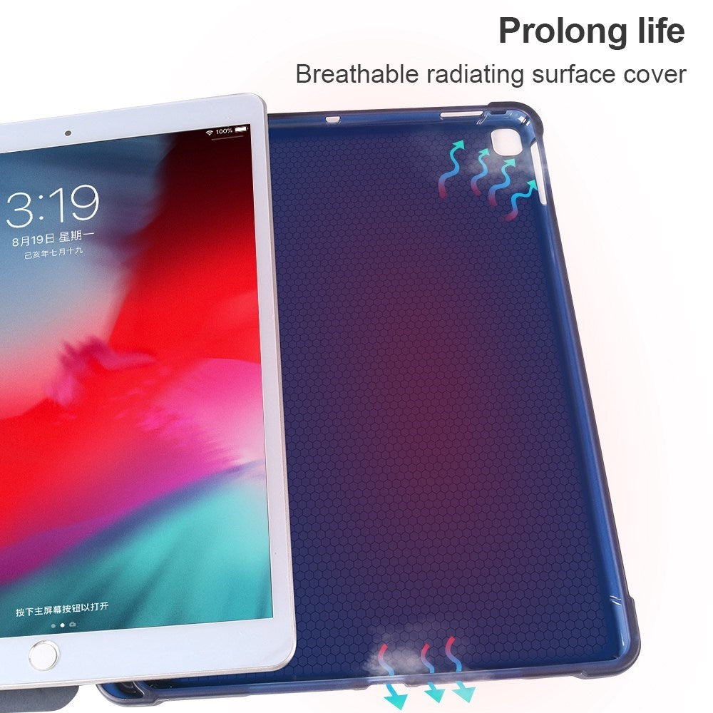 iPad 10.2" (2021 / 2020 / 2019) / iPad Pro 10.5 / iPad Air (2019) Cover - Fleksibelt Origami Cover - Guld