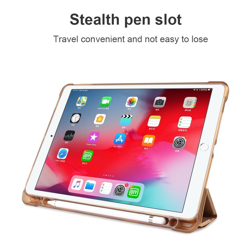 iPad 10.2" (2021 / 2020 / 2019) / iPad Pro 10.5 / iPad Air (2019) Cover - Fleksibelt Origami Cover - Mørkeblå