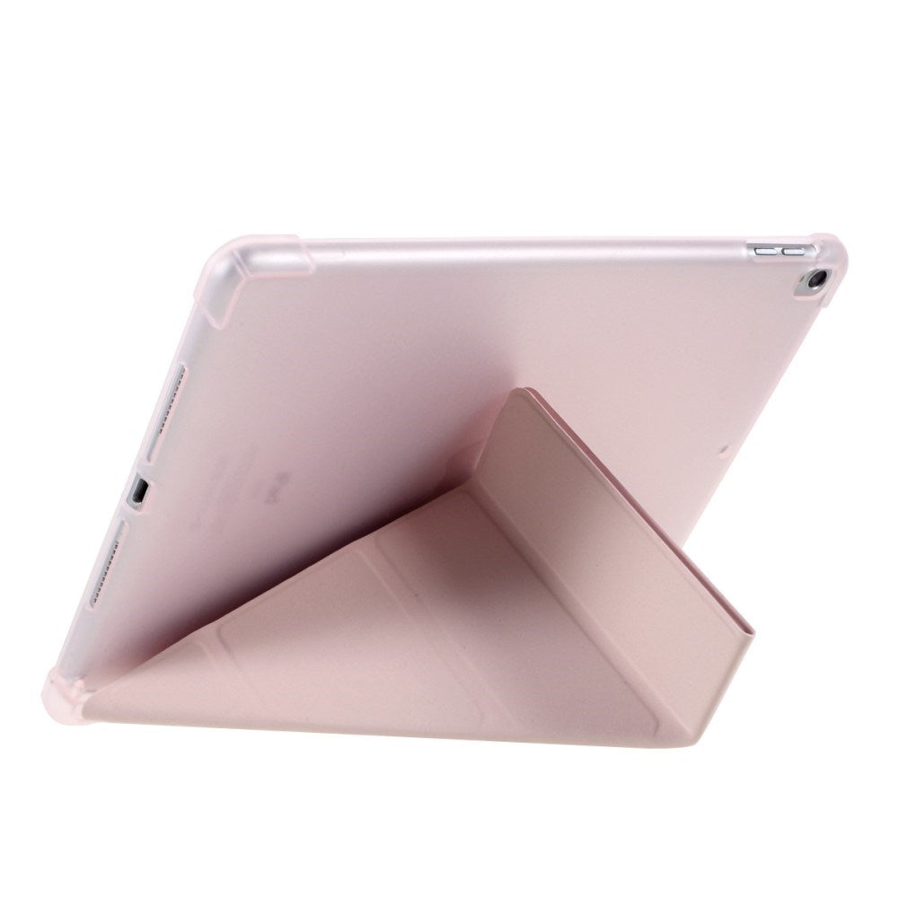 iPad 10.2" (2021 / 2020 / 2019) / iPad Pro 10.5 / iPad Air (2019) Cover - Fleksibelt Origami Cover - Pink