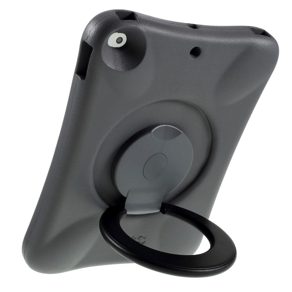 iPad 10.2" (2021 / 2020 / 2019) Pepkoo Shockproof Cover m. 360 Graders Standerfunktion - Grå