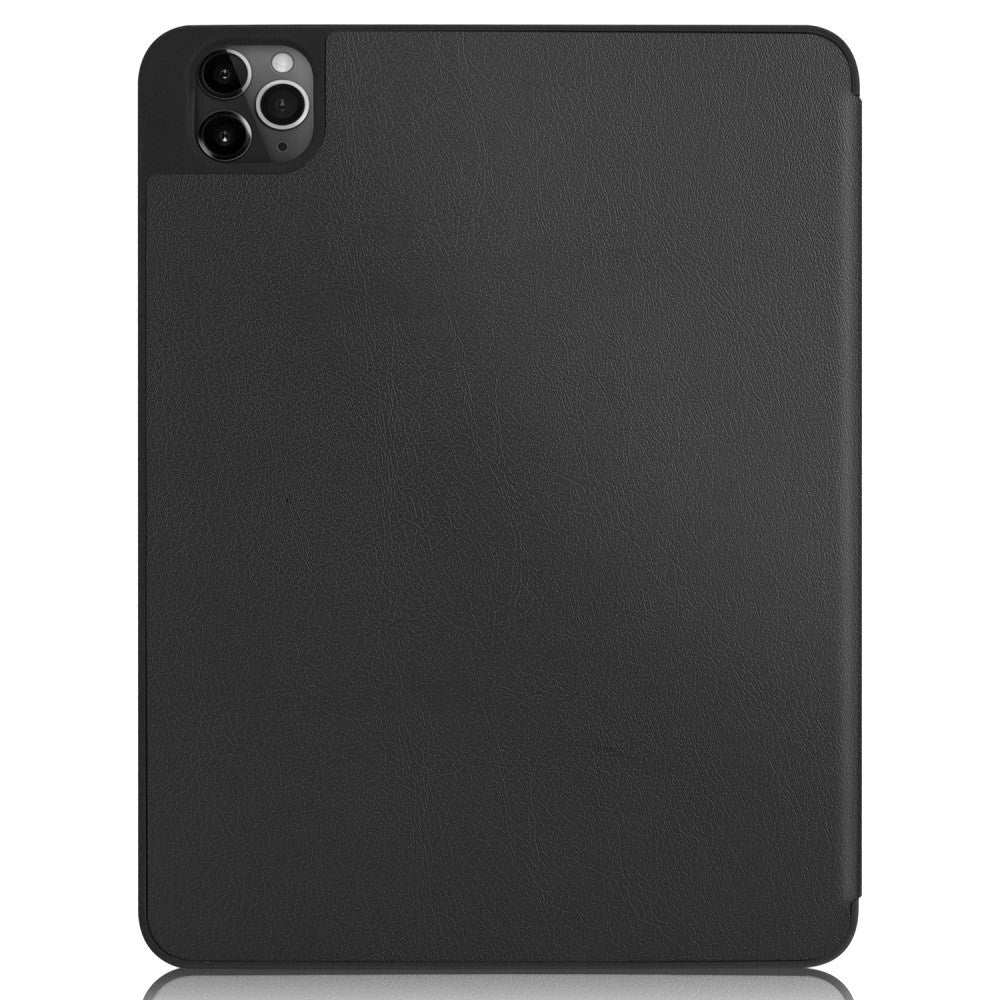 iPad Air 11-10.9" (2026-2020) / Pro 11" (2022-2018) Tri-Fold Læder Cover m. Apple Pencil Holder - Sort