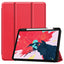 iPad Air (2022 / 2020) / Pro 11 (2022 / 2021 / 2020 / 2018) Tri-Fold Læder Cover m. Apple Pencil Holder Rød