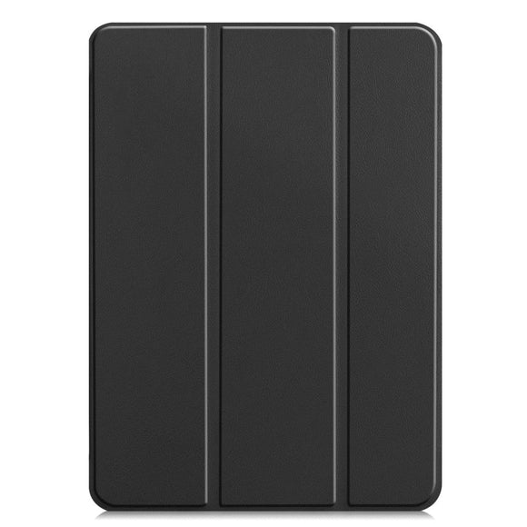 iPad Pro 12.9" (2022-2018) / Air 13" (2026-2024) Læder Cover m. Stand og Wake-up Funktion - Sort
