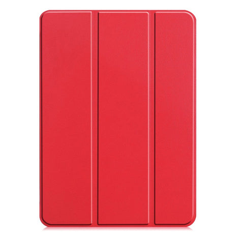 iPad Pro 12.9" (2022-2018) / Air 13" (2026-2024) Læder Cover m. Stand og Wake-up Funktion - Rød
