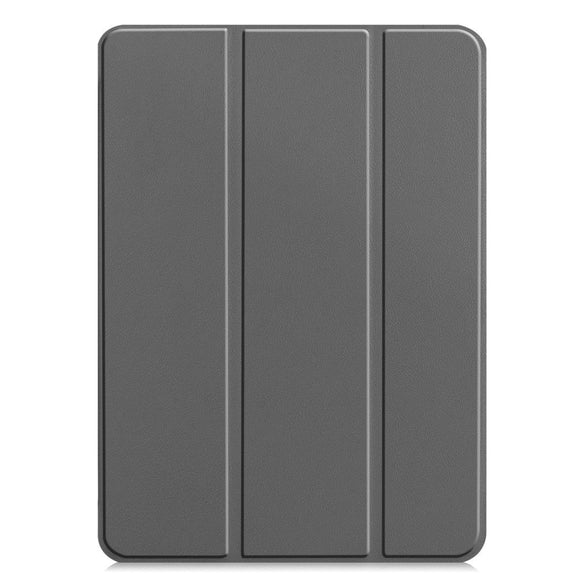 iPad Pro 12.9" (2022-2018) / Air 13" (2026-2024) Læder Cover m. Stand og Wake-up Funktion - Grå