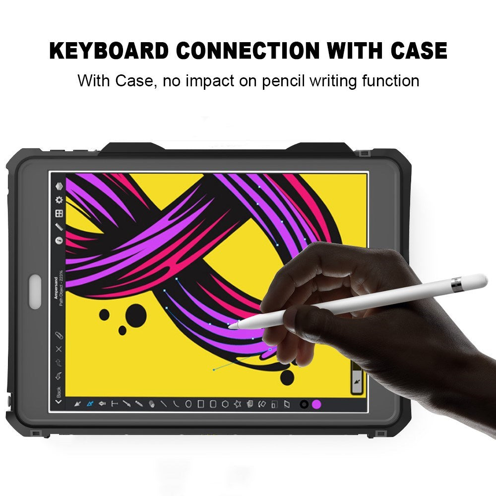iPad 10.2" (2021 / 2020 / 2019) EIDERWOOD Vandtæt Cover - Sort / Gennemsigtig