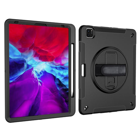 EIDERWOOD iPad Air 13" (2026 / 2025 / 2024) / Pro 12.9" (2022 / 2021 / 2020 / 2018) Håndværker Cover med Apple Pencil Holder & Skulderstrop - Sort