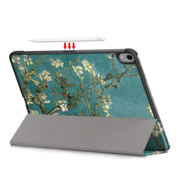 iPad Air 11-10.9" (2026-2020) Læder Cover m. Apple Pencil Holder - Gren