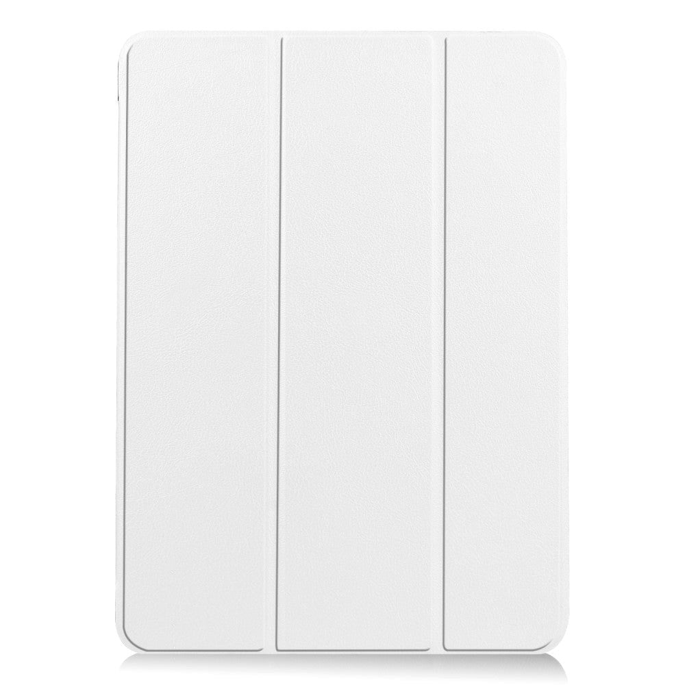 EIDERWOOD iPad Air 11-10.9" (2026-2020) Litchi Tri-Fold Læder Cover - Hvid