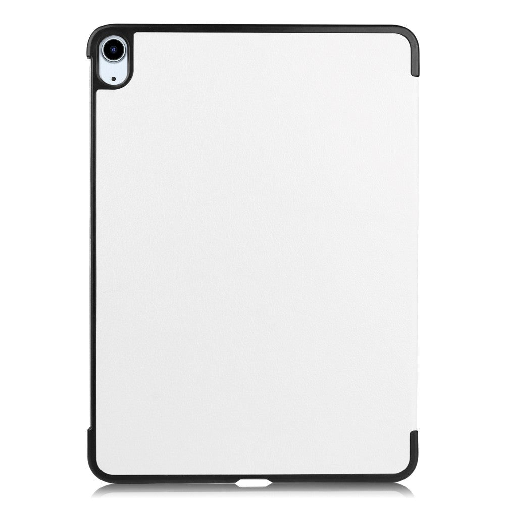 EIDERWOOD iPad Air 11-10.9" (2026-2020) Litchi Tri-Fold Læder Cover - Hvid