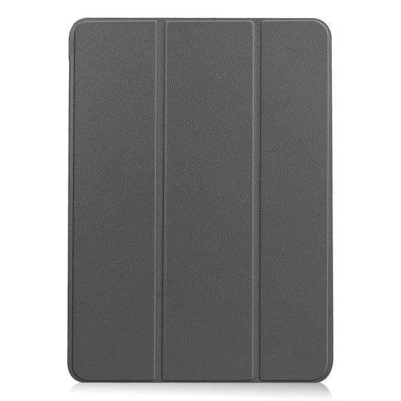 EIDERWOOD iPad Air 11-10.9" (2026-2020) Litchi Tri-Fold Læder Cover - Grå