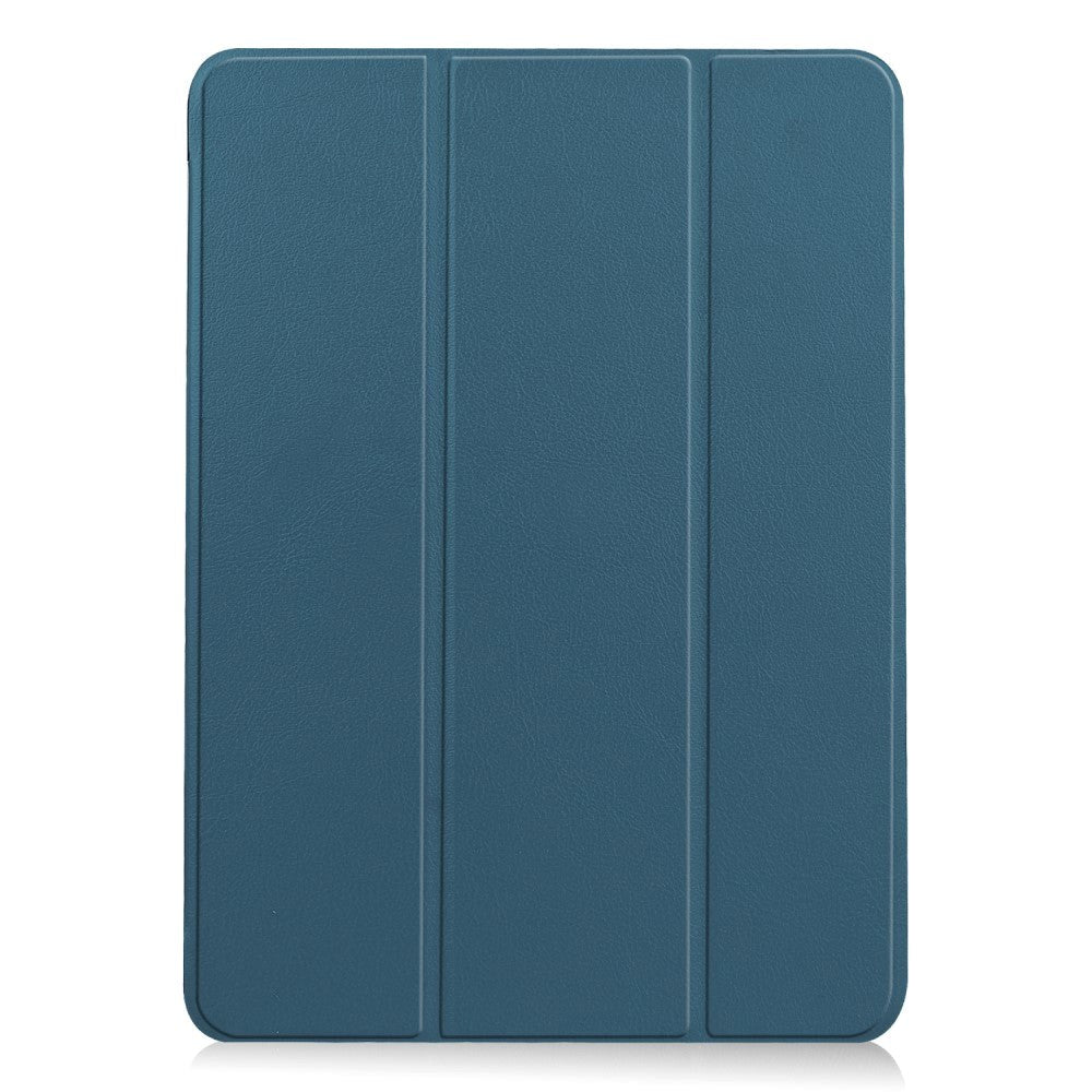 EIDERWOOD iPad Air 11-10.9" (2026-2020) Litchi Tri-Fold Læder Cover - Grøn