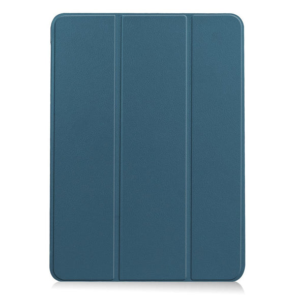 EIDERWOOD iPad Air 11-10.9" (2026-2020) Litchi Tri-Fold Læder Cover - Grøn