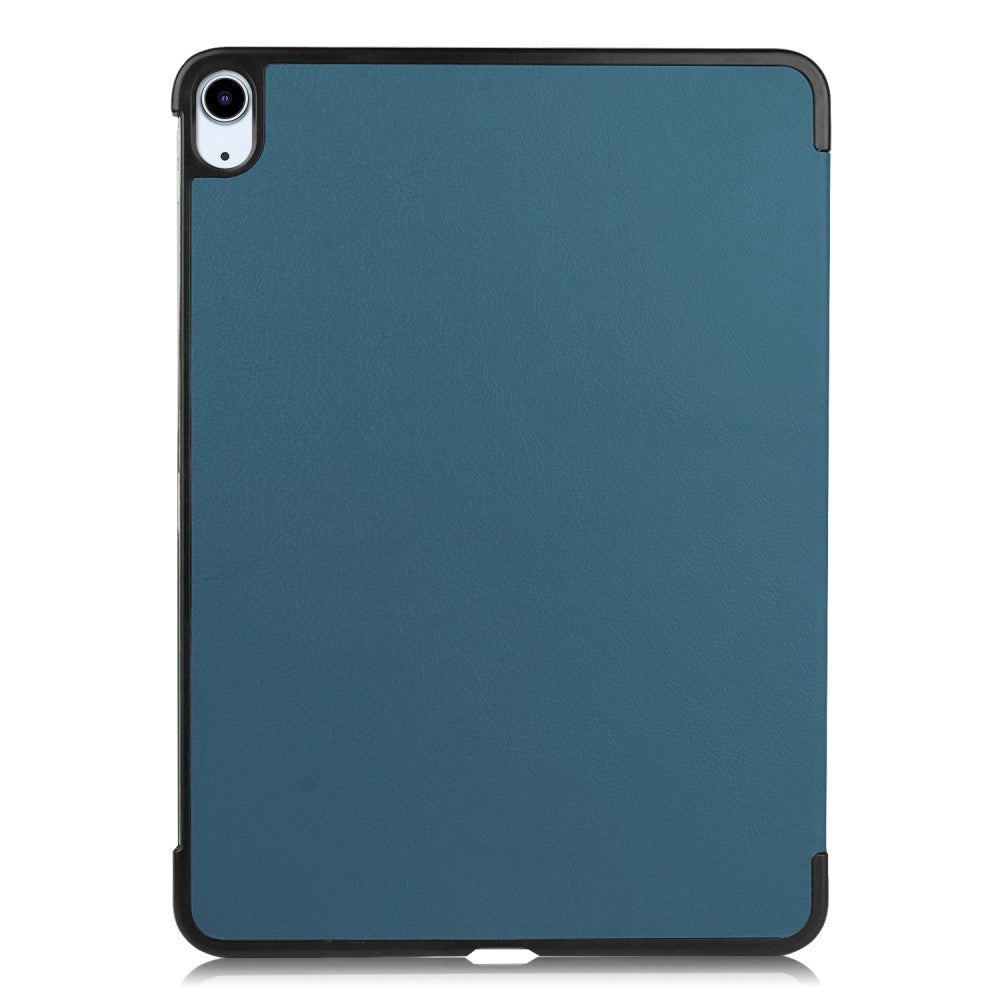 EIDERWOOD iPad Air 11-10.9" (2026-2020) Litchi Tri-Fold Læder Cover - Grøn