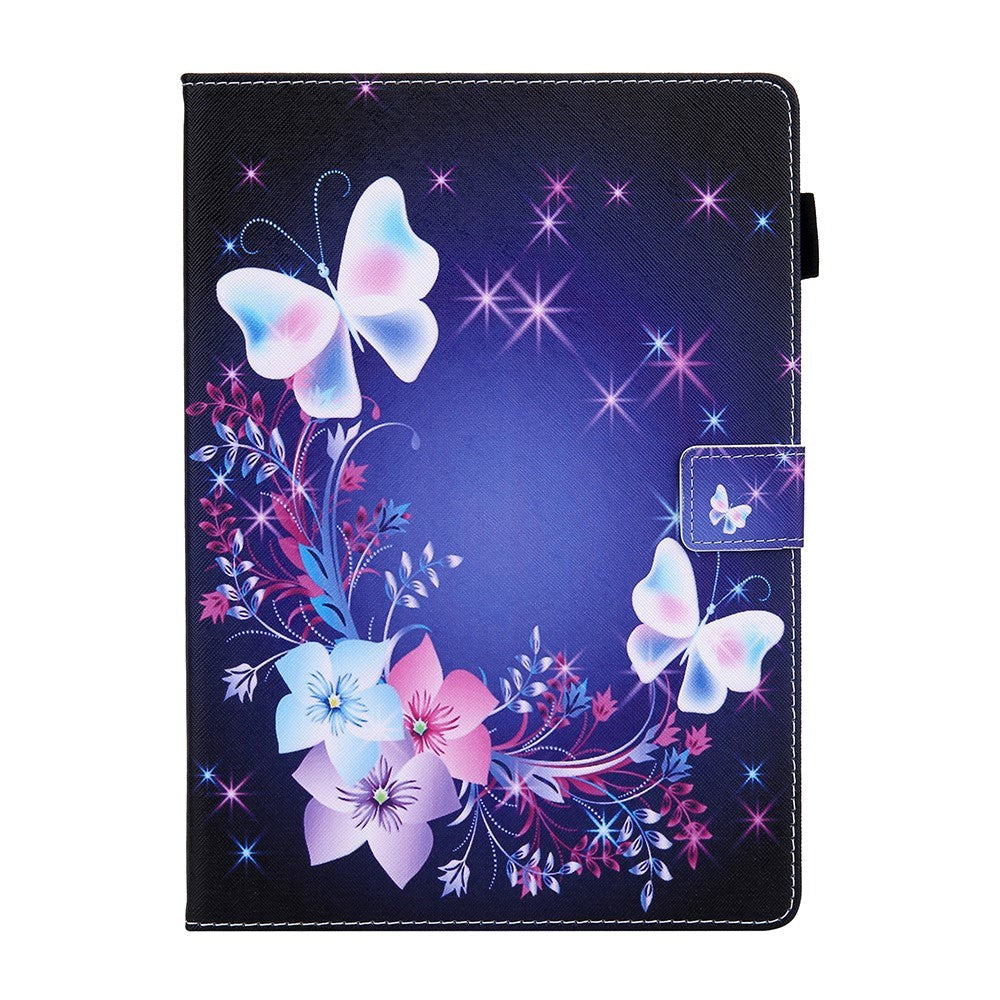 iPad 10.2" (2021 / 2020 / 2019) / Air (2019) / Pro 10.5" Læder Cover m. Stand - Blomster og Sommerfugle