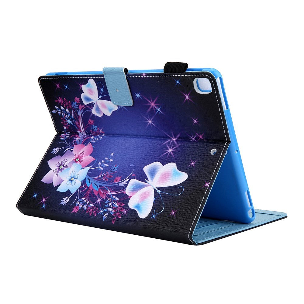iPad 10.2" (2021 / 2020 / 2019) / Air (2019) / Pro 10.5" Læder Cover m. Stand - Blomster og Sommerfugle