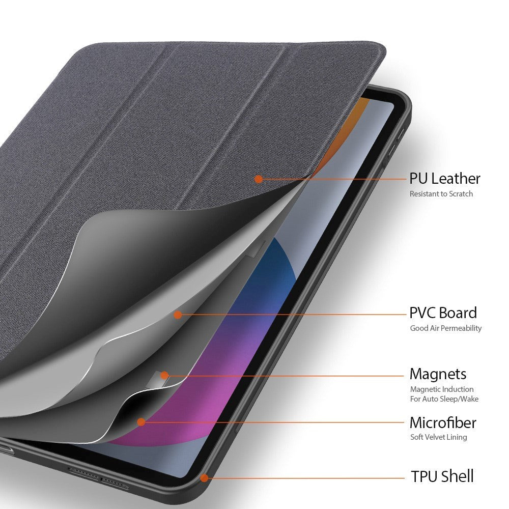 iPad Pro 11" (2022 / 2021 / 2020 / 2018) Cover - DUX DUCIS DOMO Series Quality Case - Sort