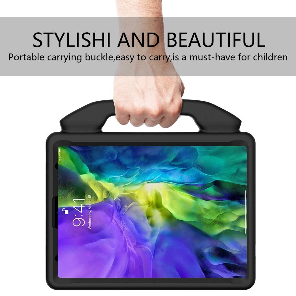 iPad Pro 11 (2022 / 2021 / 2020 / 2018) Børne cover - Thumb Kickstand Cover - Sort