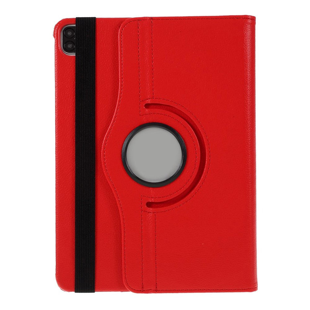 iPad Pro 12.9" (2022 / 2021 / 2020 / 2018) Læder Cover m. 360 Graders Standerfunktion - Rød