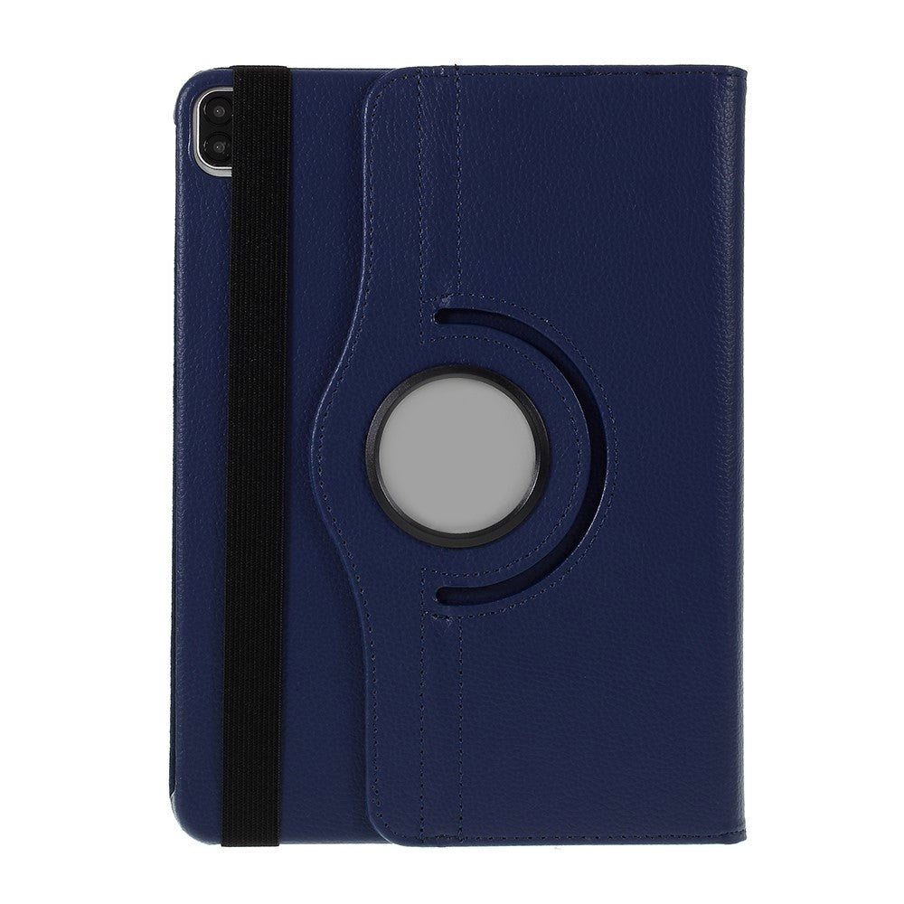 iPad Pro 12.9" (2022 / 2021 / 2020 / 2018) Læder Cover m. 360 Graders Standerfunktion - Mørkeblå