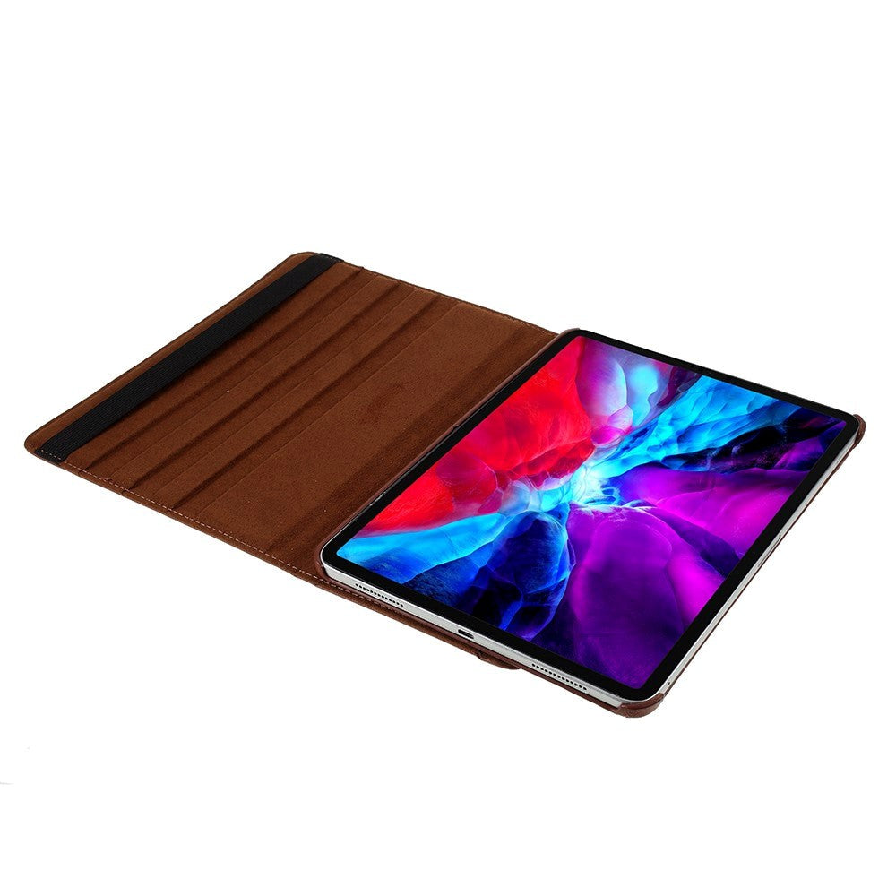 iPad Pro 12.9" (2022 / 2021 / 2020 / 2018) Læder Cover m. 360 Graders Standerfunktion - Brun