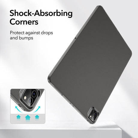 ESR iPad Pro 11" (2021) Flexibelt Plastik Bagside Cover - Sort